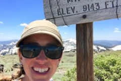Jessica hiking selfie.