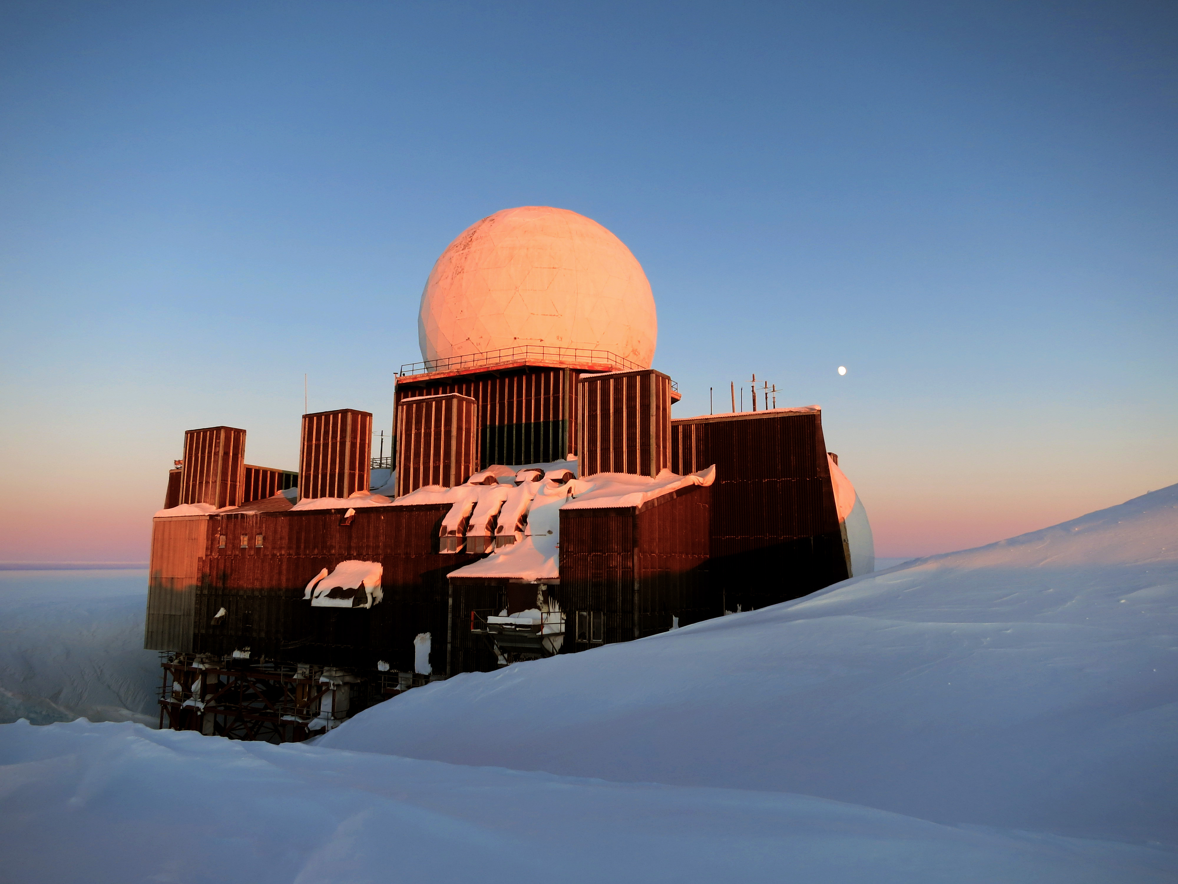 The DYE-2 Station in south Greenland, which was abandoned one day in 1988.