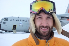 Glaciologist Liam Colgan is now project leader for the Camp Century Climate Monitoring Program, tasked with monitoring conditions at the site of the abandoned base.