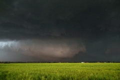 The El Reno tornado of 31 May 2013 shortly after its formation as viewed by the research team from their first deployment location.  Credit: StormChasingVideo.net