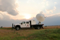 The mobile doppler radar, RaXPol.  Credit: Jeff Snyder