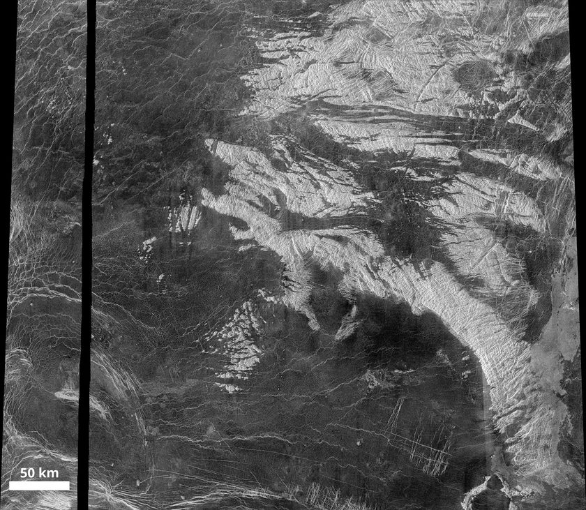 Tessera terrain on Venus